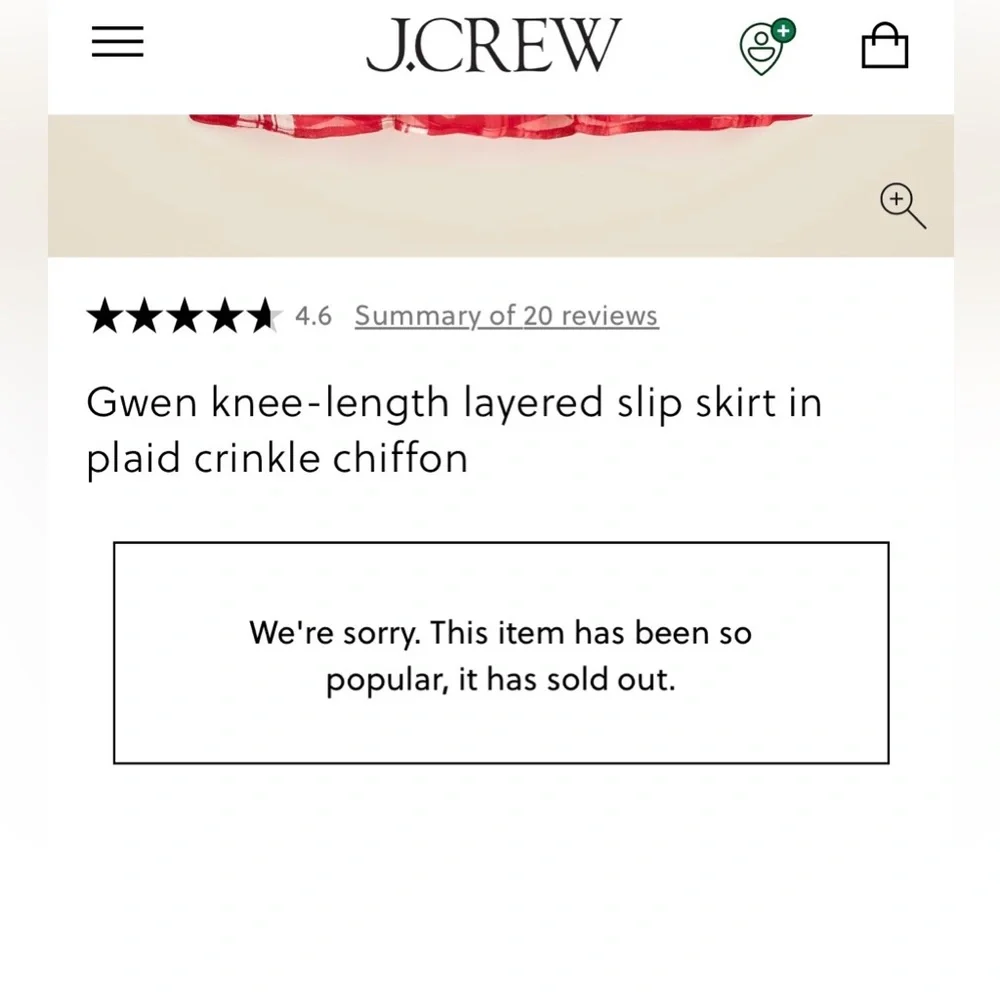 NWT J.Crew Gwen Lined Knee Length Plaid Layered Slip Skirt in Crinkle Chiffon - Picture 7 of 15